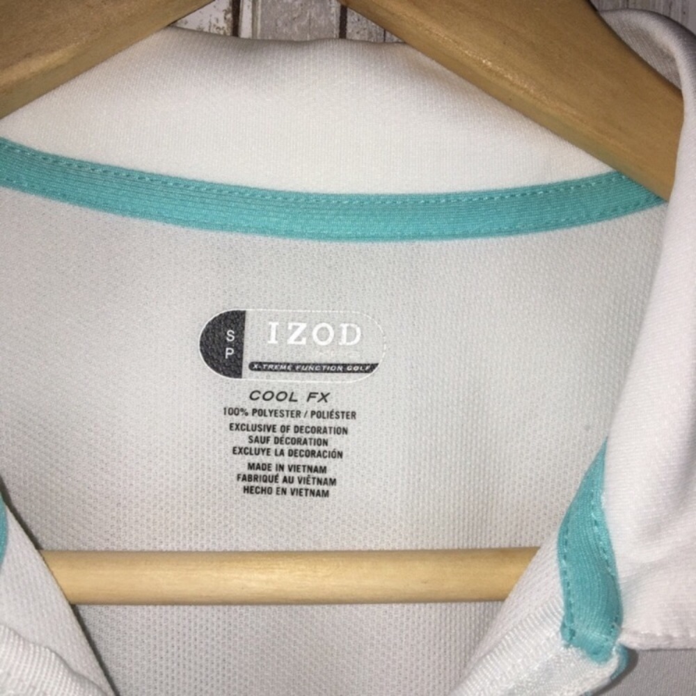 Izod Blue & Yellow Golf Polo - Picture 3 of 5
